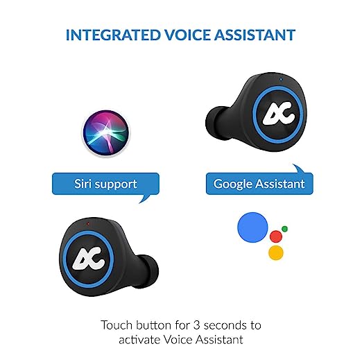 Auxtron AirBolt 505 True Wireless (TWS) Earbuds - Bluetooth 5.0, Full Touch Earphones, IPX5 Water Resistant, HD Stereo Sound, High Bass, InBuilt MIC, Upto 36 Hours Playtime with Charging Case (Blue + Black) Auxtron AirBolt 505 True Wireless (TWS) Earbuds - Bluetooth 5.0, Full Touch Earphones, IPX5 Water Resistant, HD Stereo Sound, High Bass, InBuilt MIC, Upto 36 Hours Playtime with Charging Case (Blue + Black)